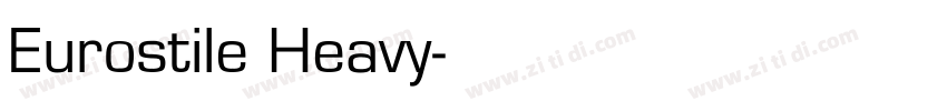 Eurostile Heavy字体转换